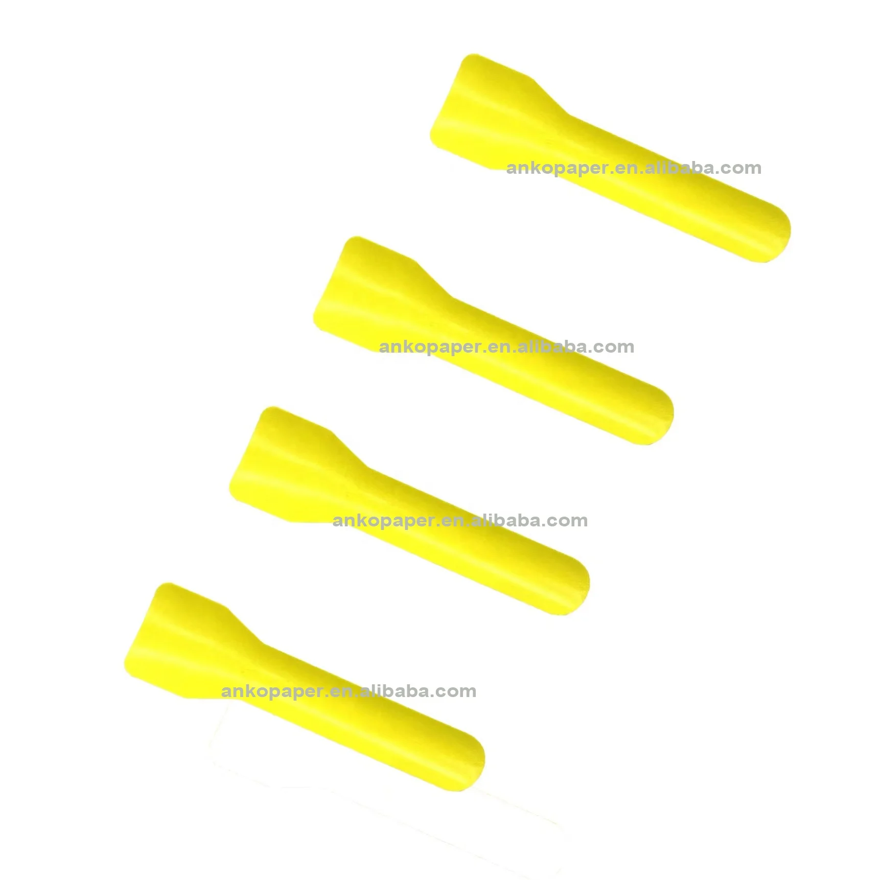 100% Biodegradable Disposable Mini Eco-Friendly Paper Spoon Cutlery Ice Cream Spoon Yogurt and Dessert Gelato Paper Spoon