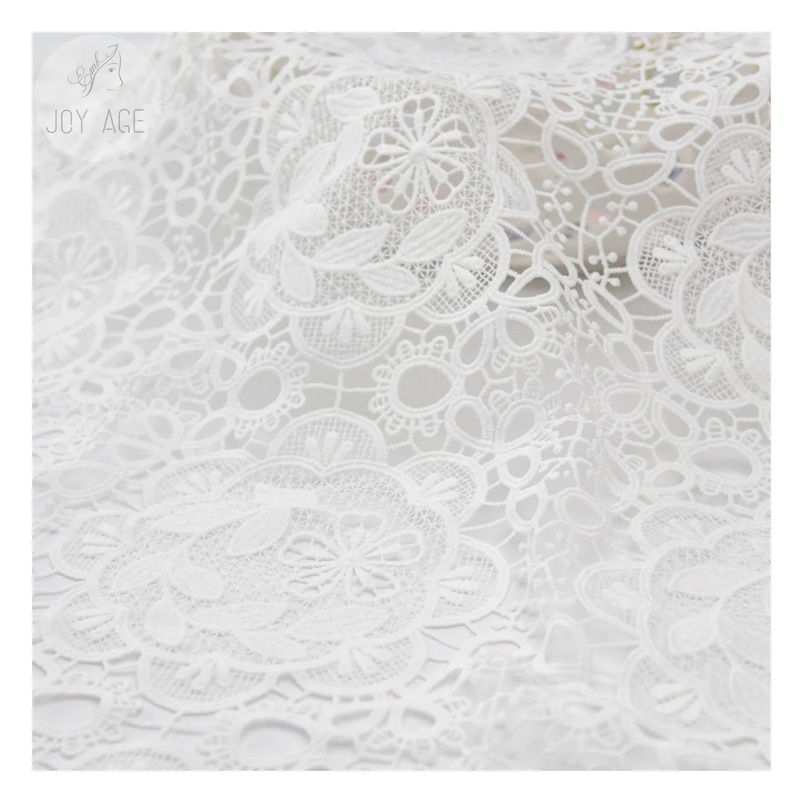 100% Cotton Nylon Polyester Hollow Out Underwear Bra Lace Fabric Water Soluable Chemical Embroidered New Designs