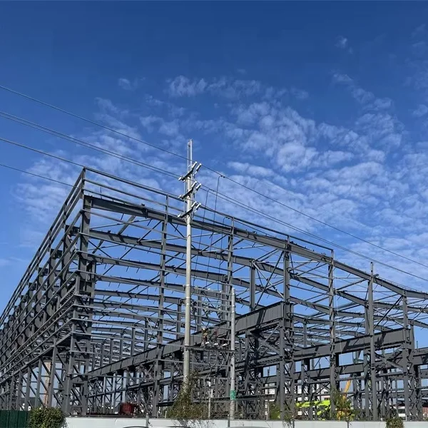 Prefabricated steel building low cost light steel structure metal frame construction steel warehouse building