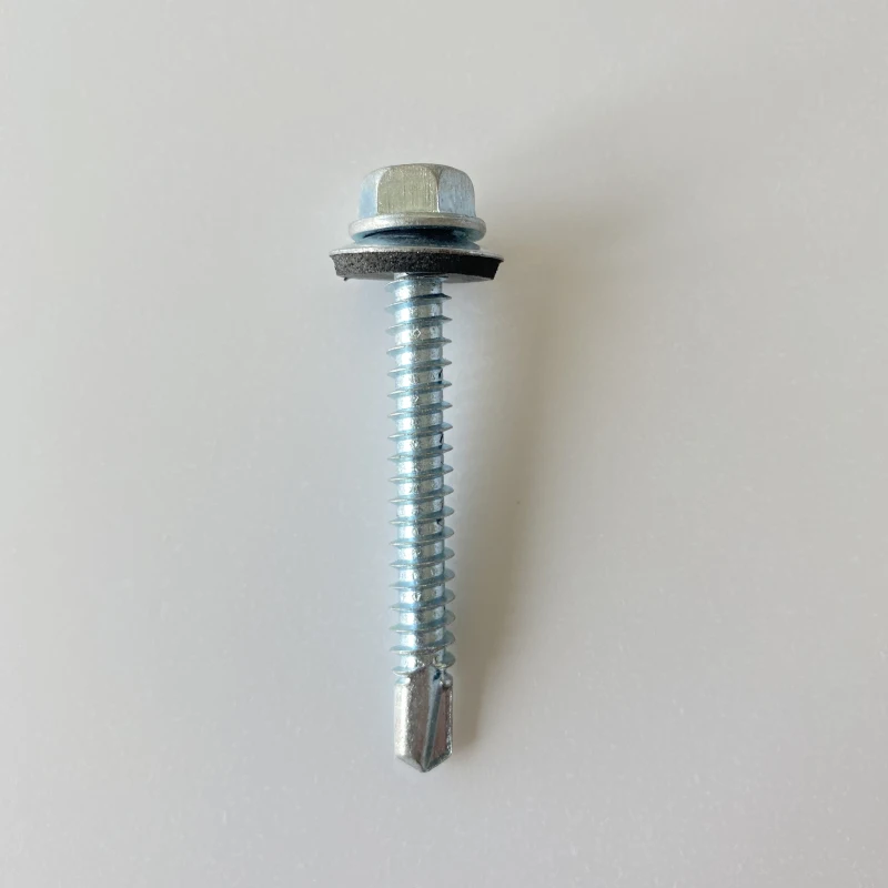 Plastic Strip Collated Drywall Deck Screw Self Drilling Screws with Wing White Zinc