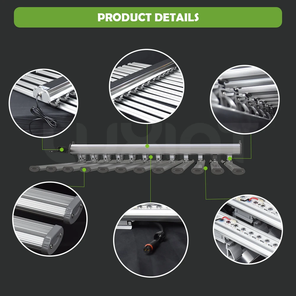 Free shipping  LED grow light Professional detachable switchable 650w full spectrum led plant grow light for hydroponic