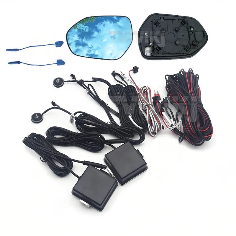 Side Rearview Mirror Blue Glass Lens with Blind spot system For Toyota Camry 2006-2020  anti glare blind spot assist detection