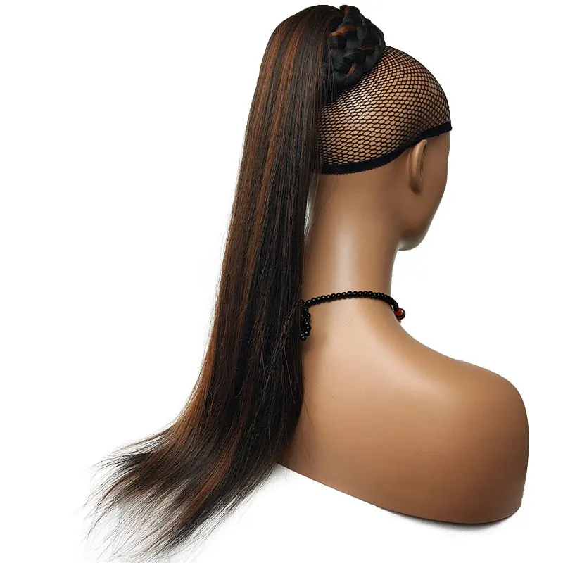 Braided Crochet Dreadlocks Curly Weave Fake Long Ponytail Hair Extensions Pieces