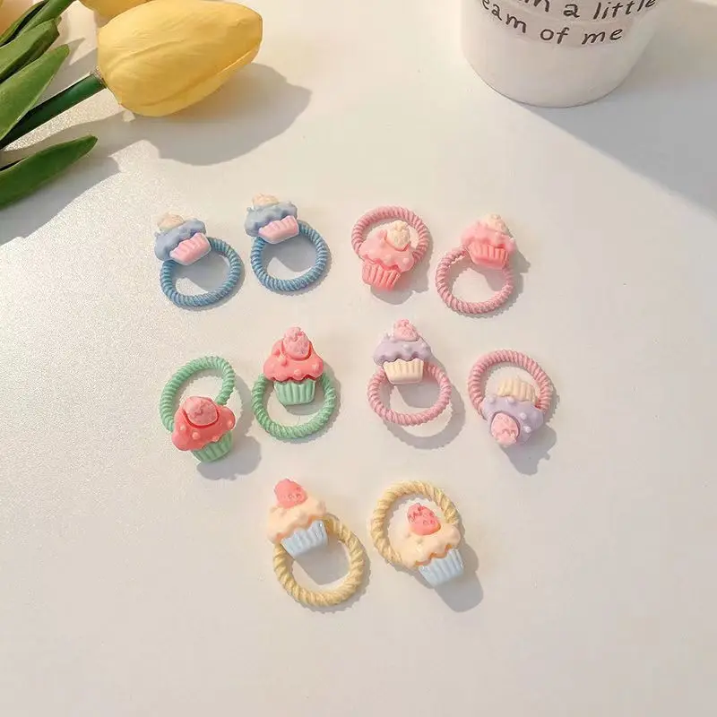 korean flowers children baby kids bow elastic hair rubber bands for baby girls kids scrunchies accessories