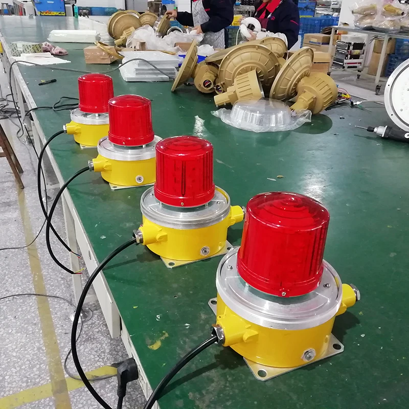 Explosion Proof Aviation Led Obstruction Light Color Customized Aircraft Warning Lamp With Flameproof