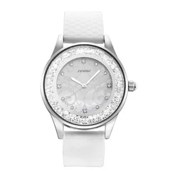 Fashion Women Moissanite New Quartz Wristwatch Luxury Brand S9552L Fake Diamond Ladies Silicon Watch