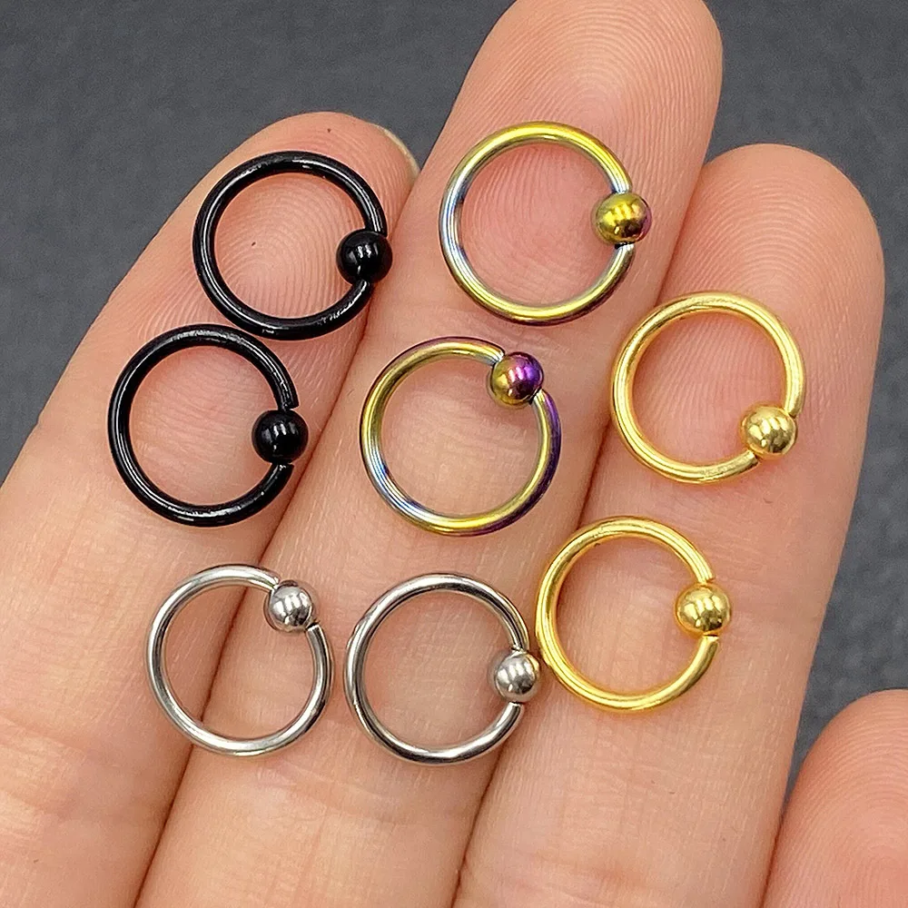 OEM 40Pcs/set Stainless Steel Ear Piercings Helix Eyebrow Lip Labret Rings Earring Tragus Barbell Piercings Body Jewelry