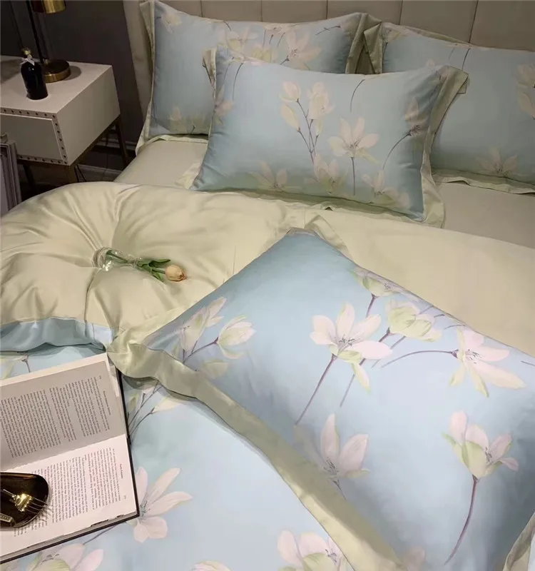 100% Eucalyptus Fiber Bed Linen Luxuriously Comfortable 4-Piece Tencel Lyocell Sheet Set