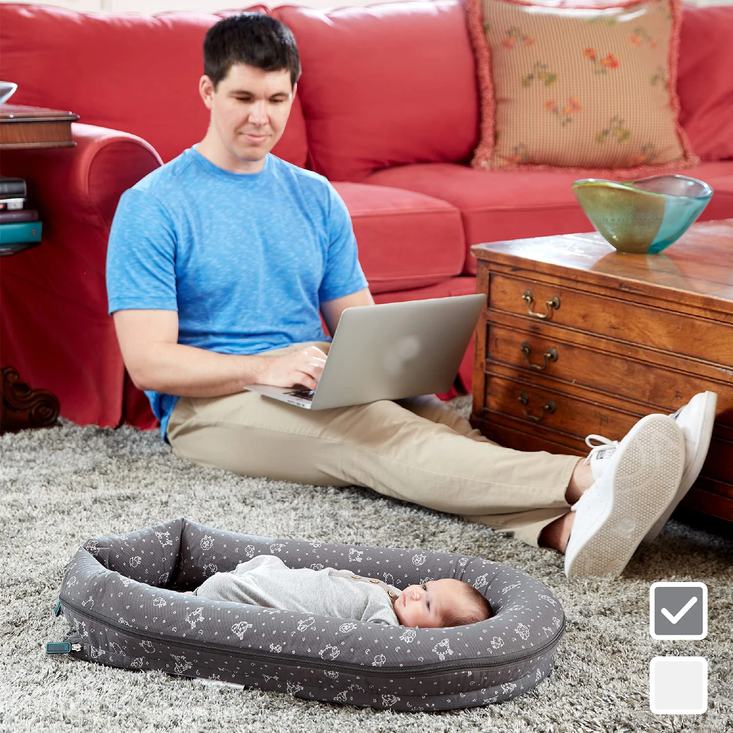  Tumbona para bebes детская кроватка шезлонг для новорожденных Надувное детское гнездо регулируемое портативное спальное