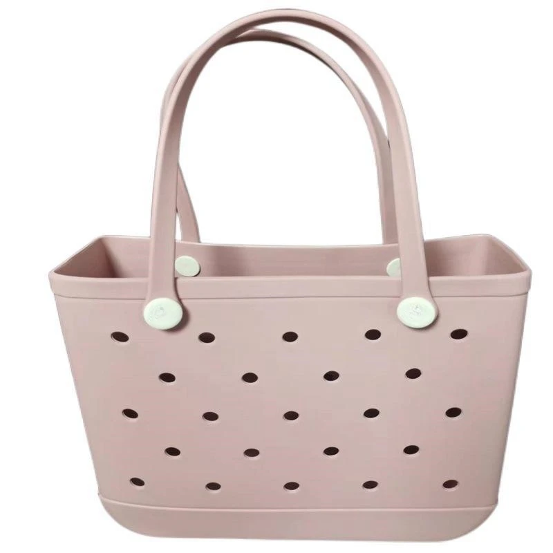 Factory Custom Bag OEM Women Summer Beach Bag Fashion Shopping Tote Shoulder Bag Waterproof EVA Silicone Jelly Candy Handbag PVC