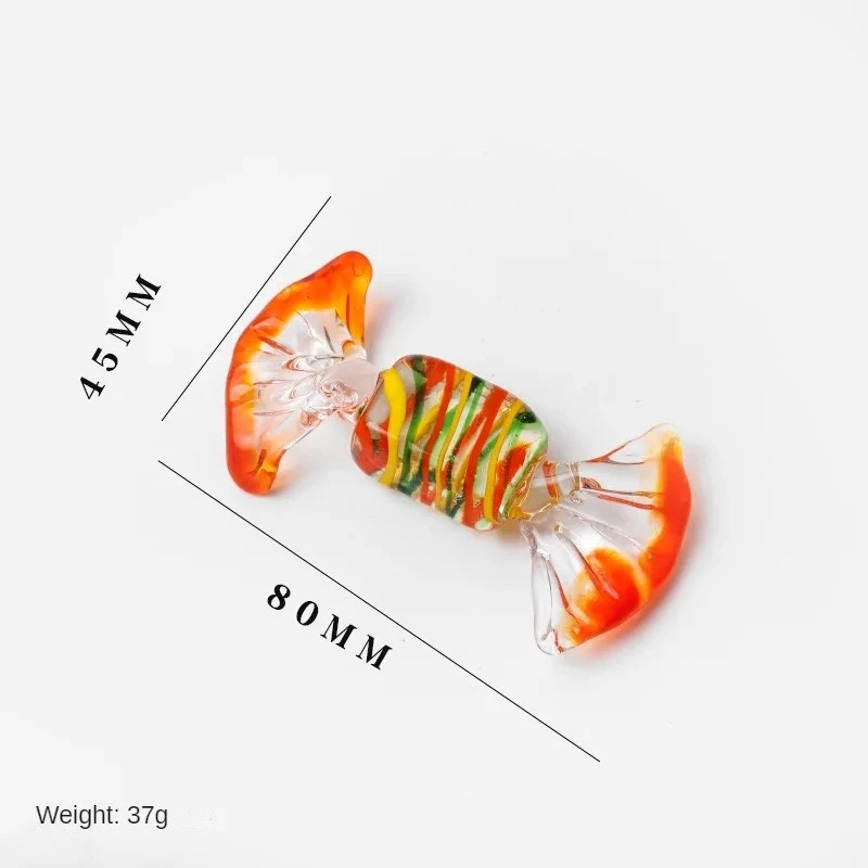 Best Selling Christmas Candy Decoration mini handmade glass candy mix color christmas gift