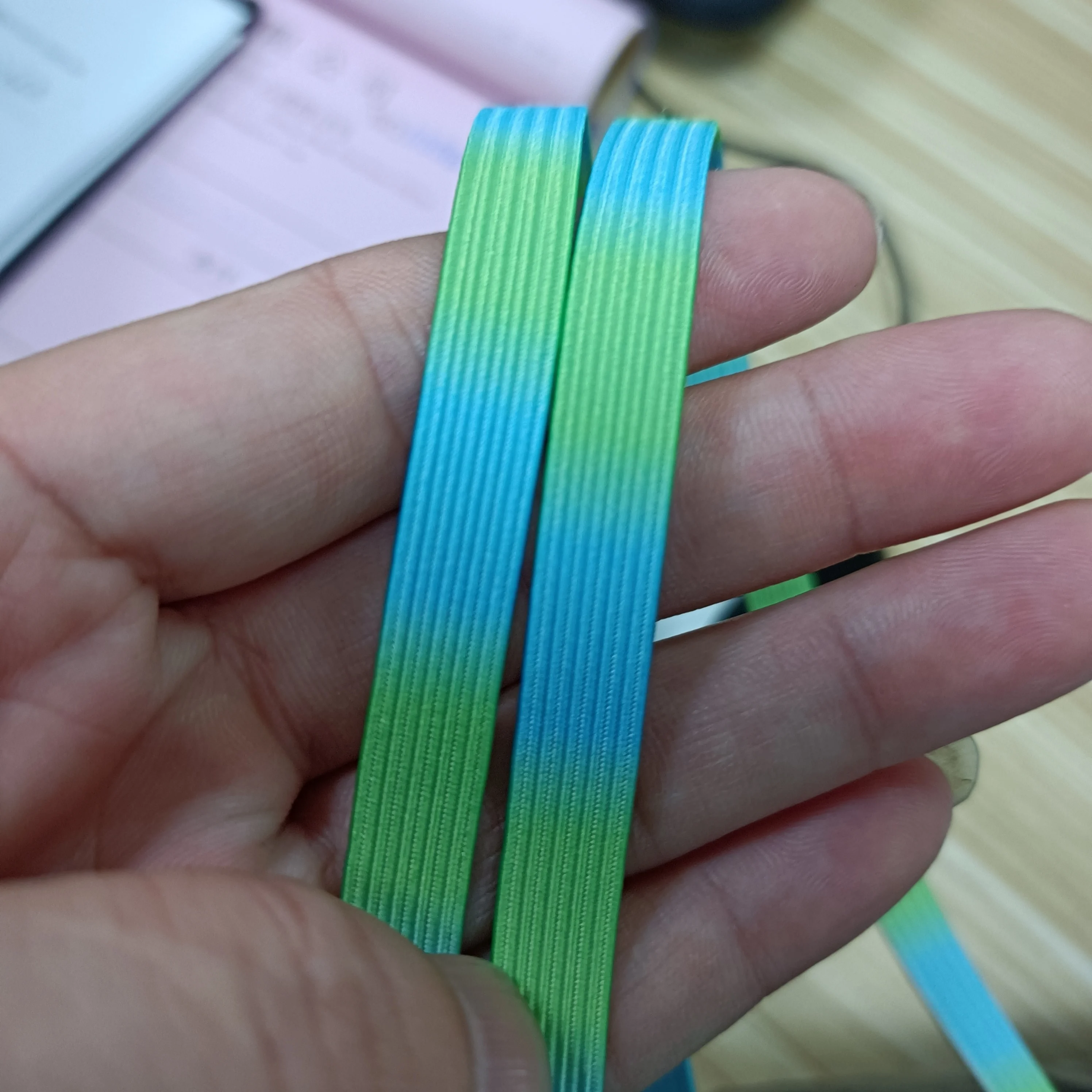 Custom 4mm 6mm 8mm 10mm Braided Elastic Band High Quality Flat Elastic Cord Strong Elastic Rope for Sewing Waistband Shoelace