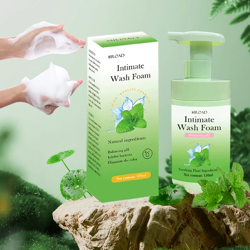 Mint Cleansing Foam for Feminine Itching Cleansing  100% natural yoni wash vaginal cleaning  foam