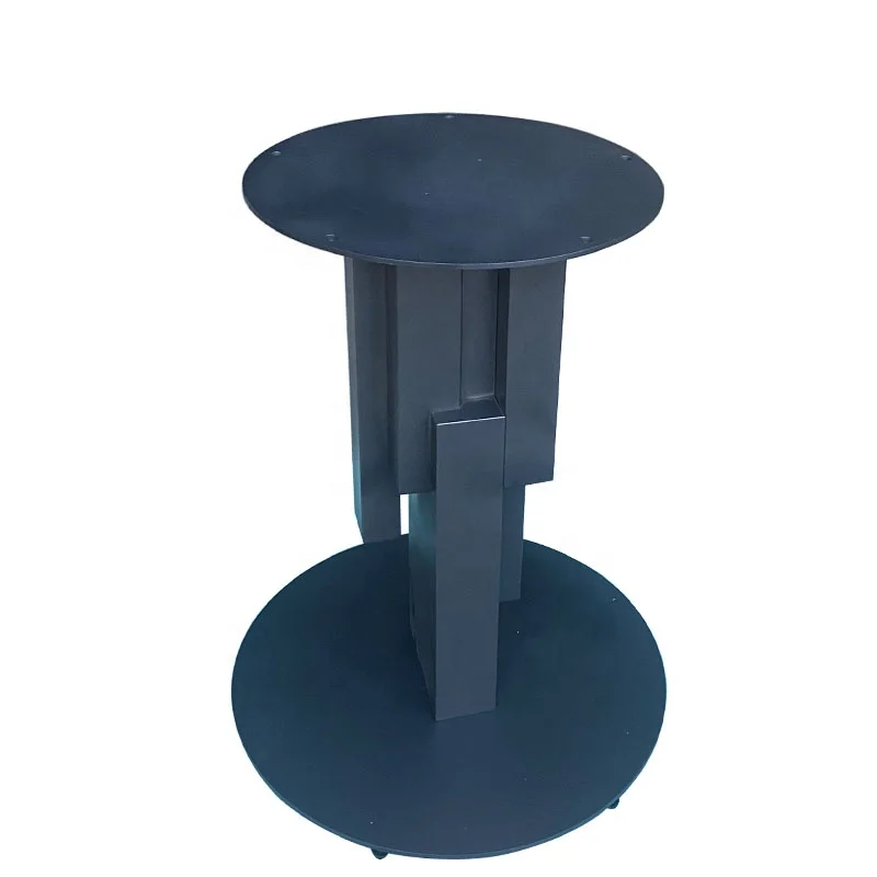 Iron black round dining table leg Restaurant Round Rotating Dining Tables  Leg Negotiation Table foot bracket