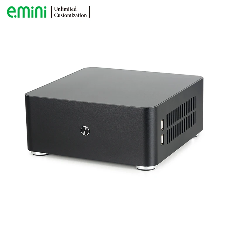 E.MINI OEM ODM portable mini pc desktop mini computer with intel 10th gen processor Dual 4K Type-C USB3.1