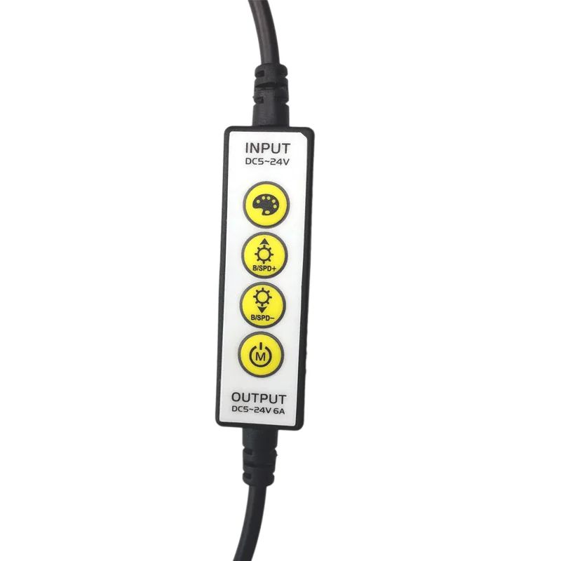 5V-24V LED Strip Controller RGB RGBW CCT Dim mini 4keys LED Controller