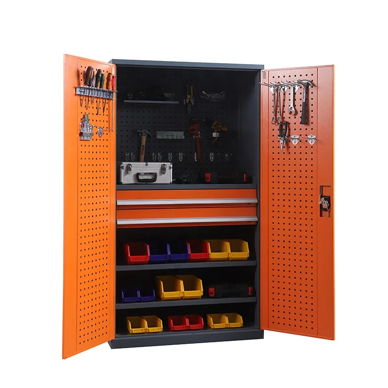 Workshop equipment 72 inch 2 door tool storage cabinet heavy duty workshop garage mechanic metal steel tool cabinet