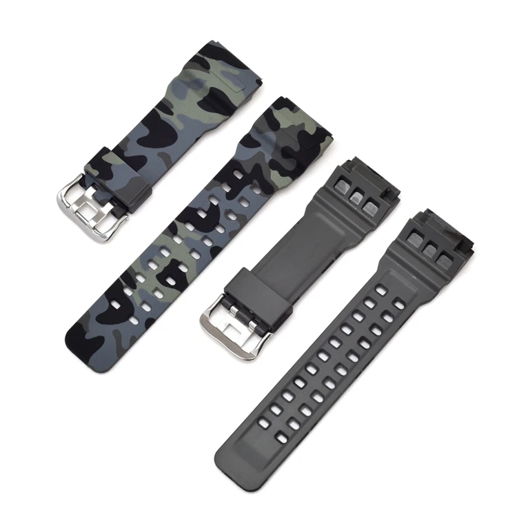 LAIHE Elastic Silicone Sports Watch Band Strap Watch Rubber Straps For GG-1000/GWG-100/GSG-100