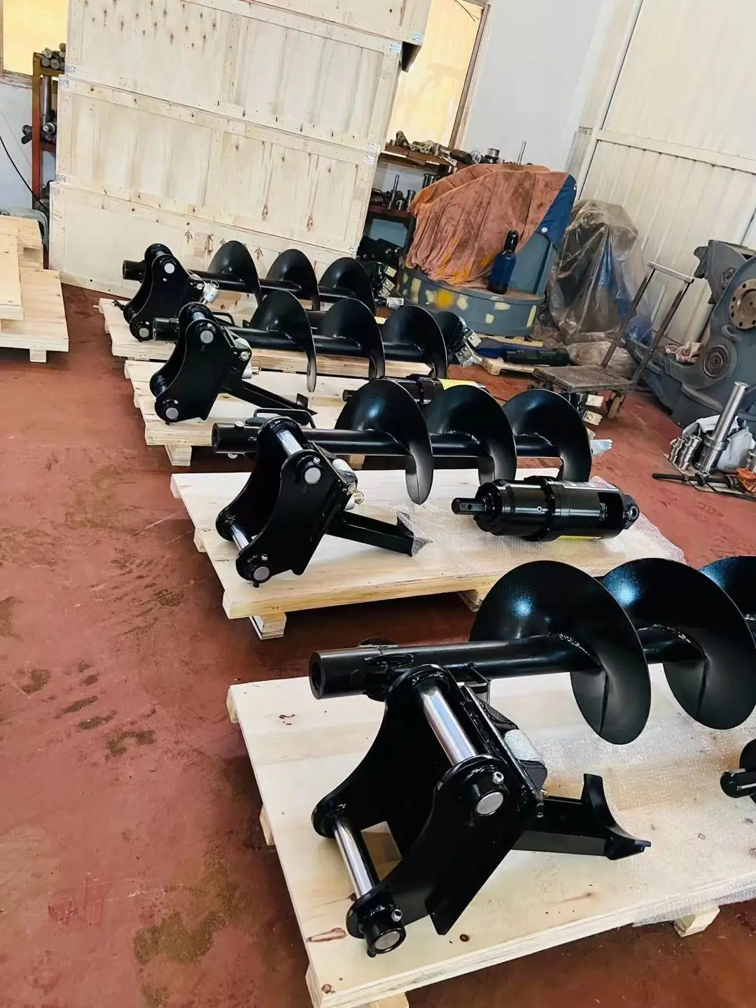 Factory Manufacture 1.5ton Excavator Earth Auger Attachment Soil Drilling Hole Digger Machine With 300mm Auger