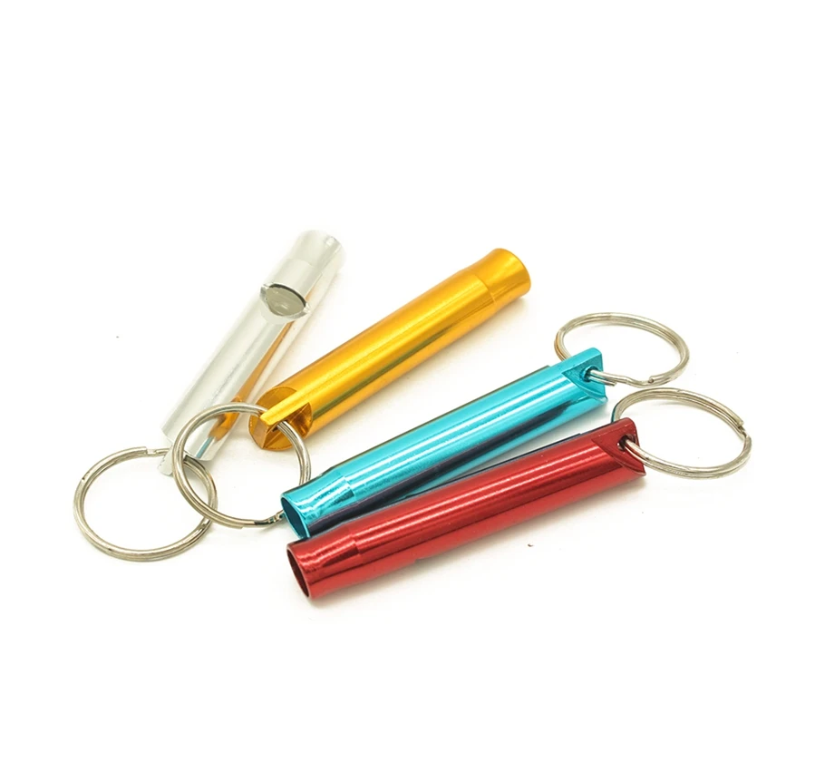 Outdoor Metal Multifunction Whistle Pendant With Keychain Keyring For Outdoor Survival Emergency Mini Size whistles