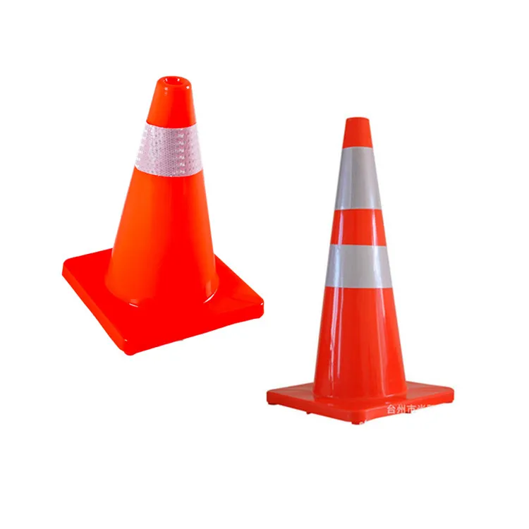 High quality Safety Cones with Reflective Films,PVC Heavy-Duty Orange Construction Cones for Parking Lot, Driveway.