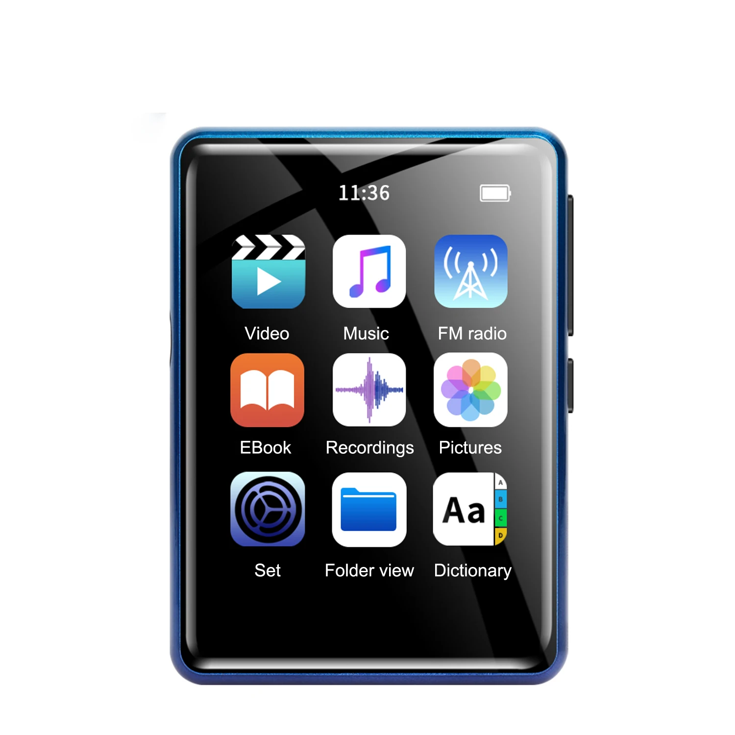 Музыкальный мини MP3-плеер для бега, Hi-Fi, с USB-портом и сенсорным экраном 2,4 дюйма