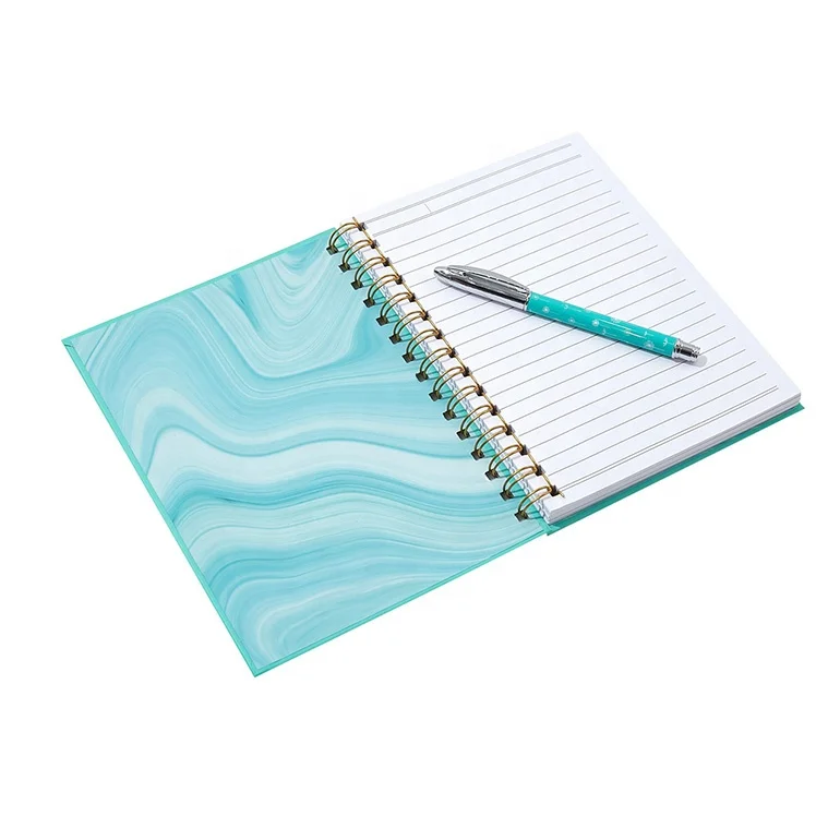 Fashion Paper Diary Spiral Notebook, Custom Printing Hardcover Travel Journals