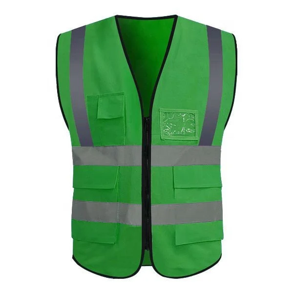 Hot sale construction knitted reflective vest customized printed reflective vest