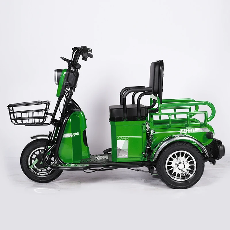 China Factory Direct Sell 2 Seats 3 Wheel Adult Passenger Electric Tricycle