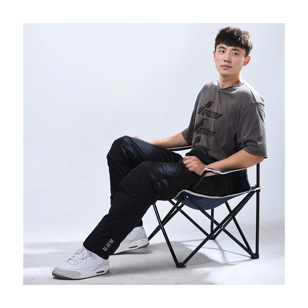 Hot Selling Black Polyester Nylon Exquisite Workmanship Winter Gifts Down Puffer Pants Down Pants Trousers