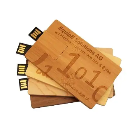 Wooden Card USB Flash Drive 2.0 1GB 2GB Wedding Gift Pen Drive USB 4GB 8GB Memory Stick 16GB 32GB Thumb Drive Laser Engraved
