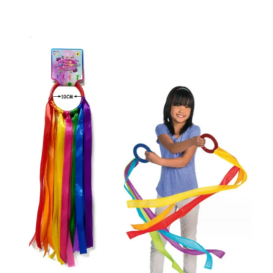 Rhythm Ribbon Streamers for Kids Children Adults  Wind Wand  silk  dancing ribbon