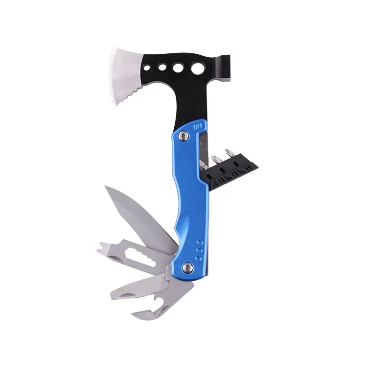 
Hot Sell Popular Camping Tools Multifunctional with sheath Axe hammer 9 in 1hunting axe multifunction camping survive Mining axe 