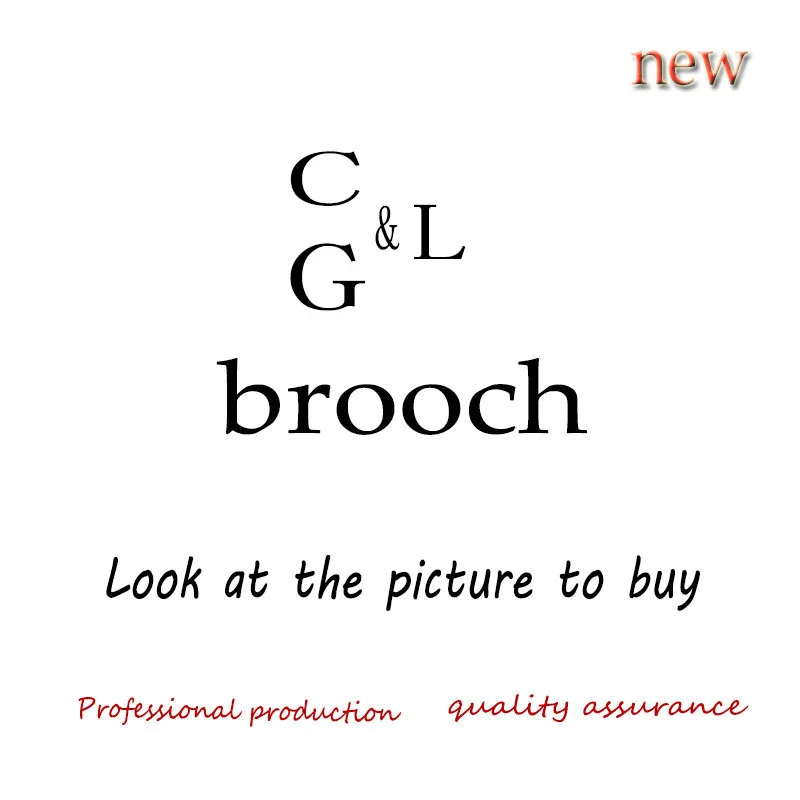 Ladies brand brooches high-end coats accessories metal pearls leather cords materials golden jewelry gifts custom proces