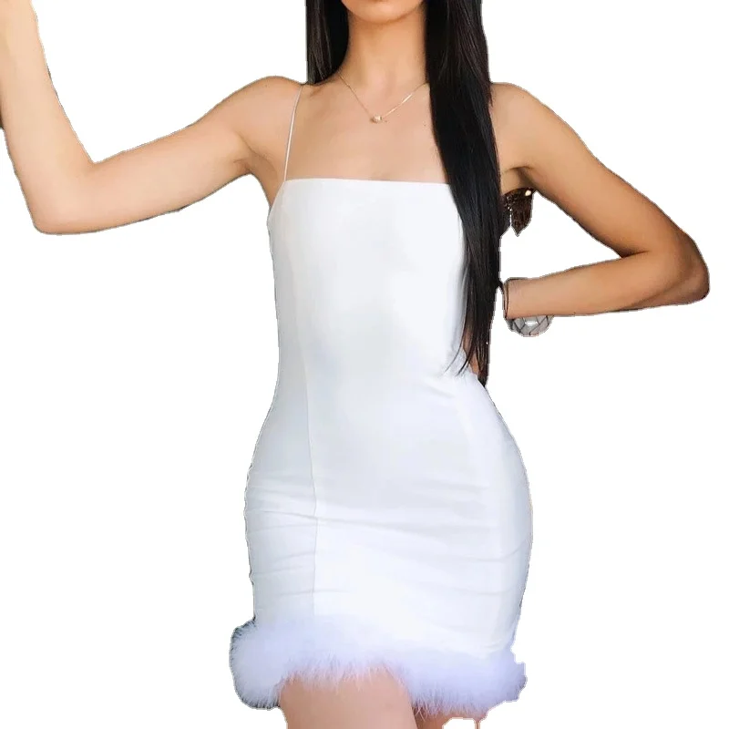 HJ Lady elegant night dresses sexy Patchwork Halter Neck party Strapless Bridesmaid dress