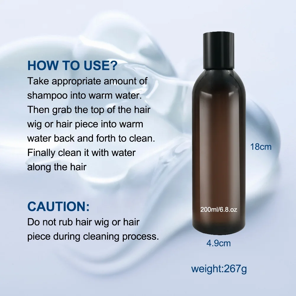 Custom Logo  professional Wig care treatment Hair Smooth Silky Conditioner Hydrating Deep cleansing Hair Shampoo for Wigs