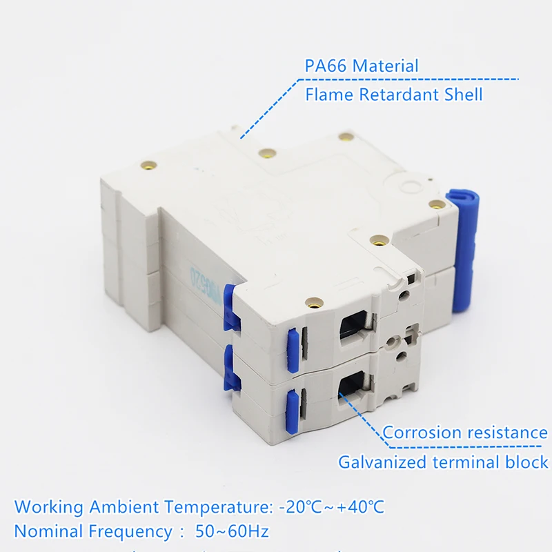  MCB 1P 2P 3P 4P C60 480v рельсовый миниатюрный автоматический