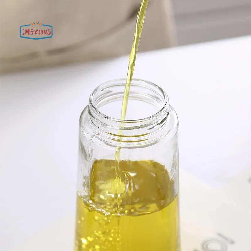 Wholesale household kitchen leak-proof automatic opening and closing glass oil pot