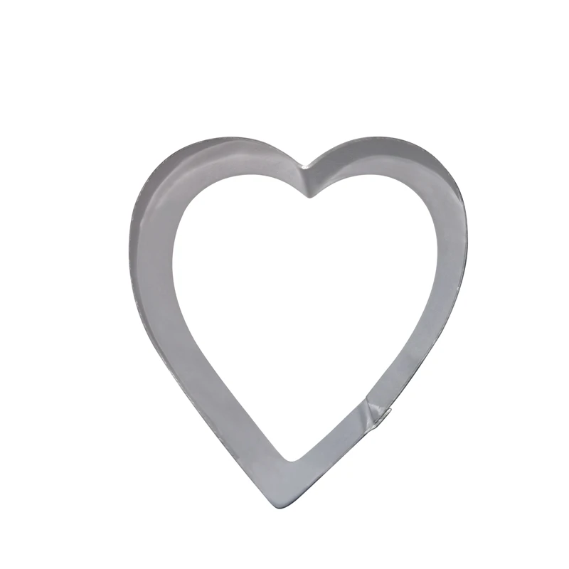 
Cooking Tools 3d Stainless Steel 430 Small Heart Shape Circle Cookie Cutter Full Set 