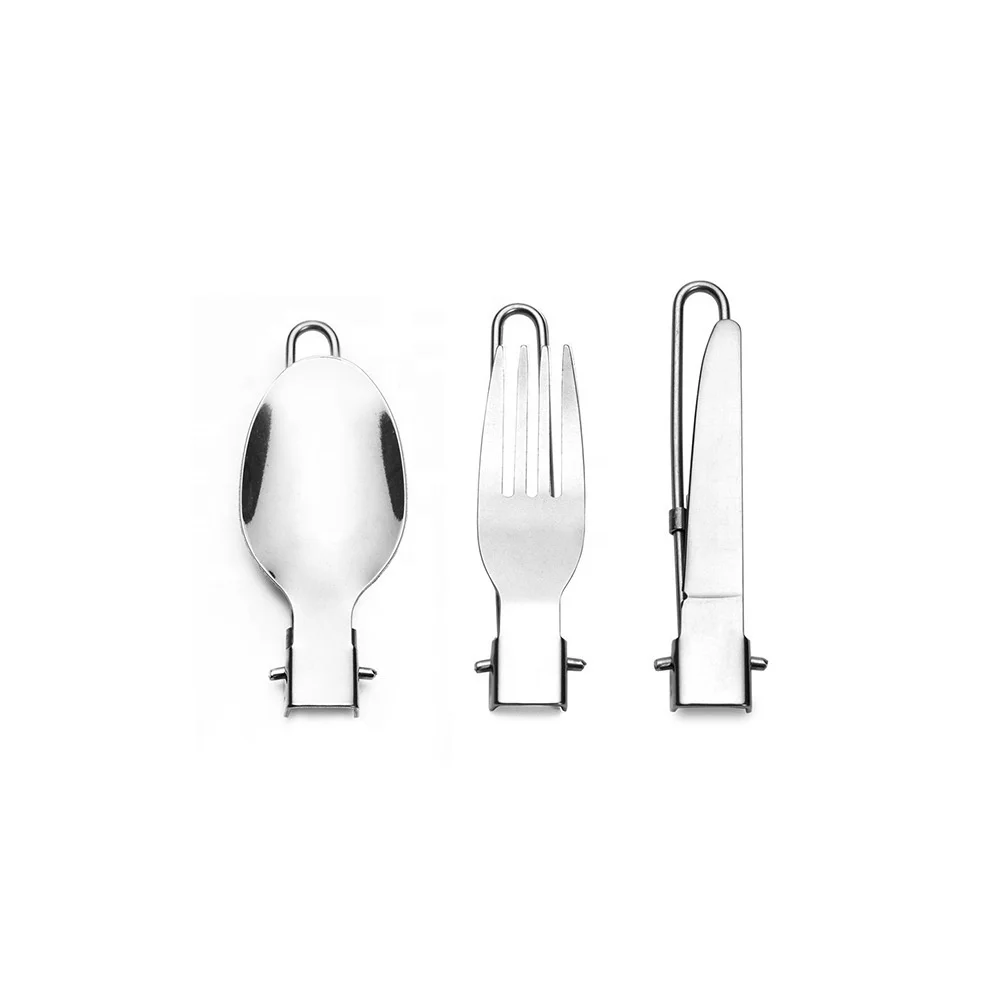 Manufacturer Wholesale Stainless Steel Silver Spoon And Fork Knife picnic cutlery knife set