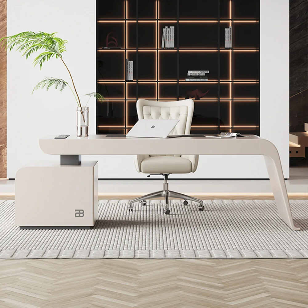 Home Office Furniture Computer Study Desk Modern Multifunctional Office Table With Drawers Executive Desk