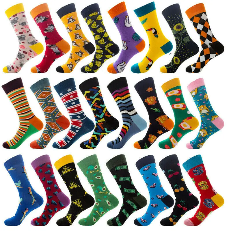 Оптовая продажа, Бесплатная доставка, низкий минимальный заказ, хлопковые мужские носки на заказ, цветные носки с логотипом