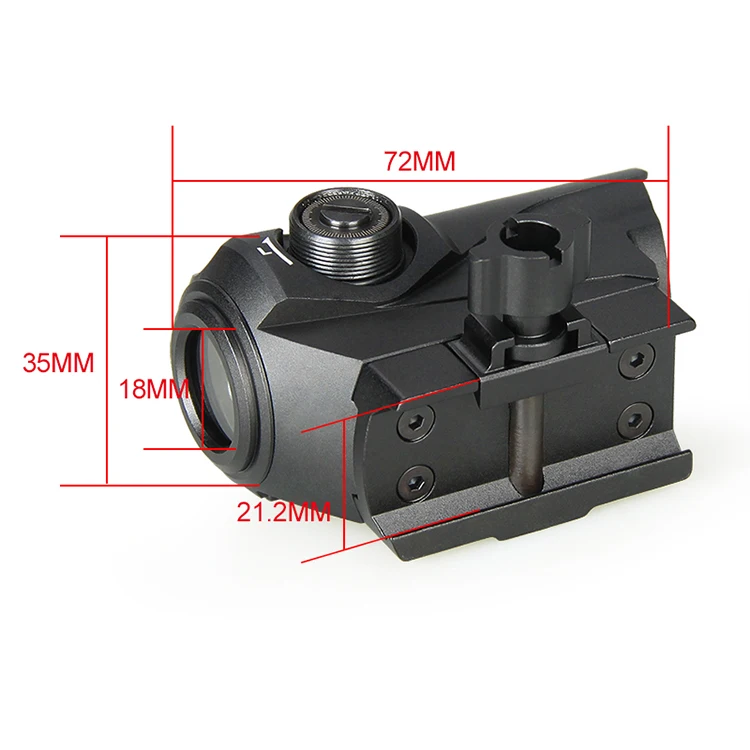 Good Brand Side Mount Battery Red Dot Sight With High Riser Mount  2-0124