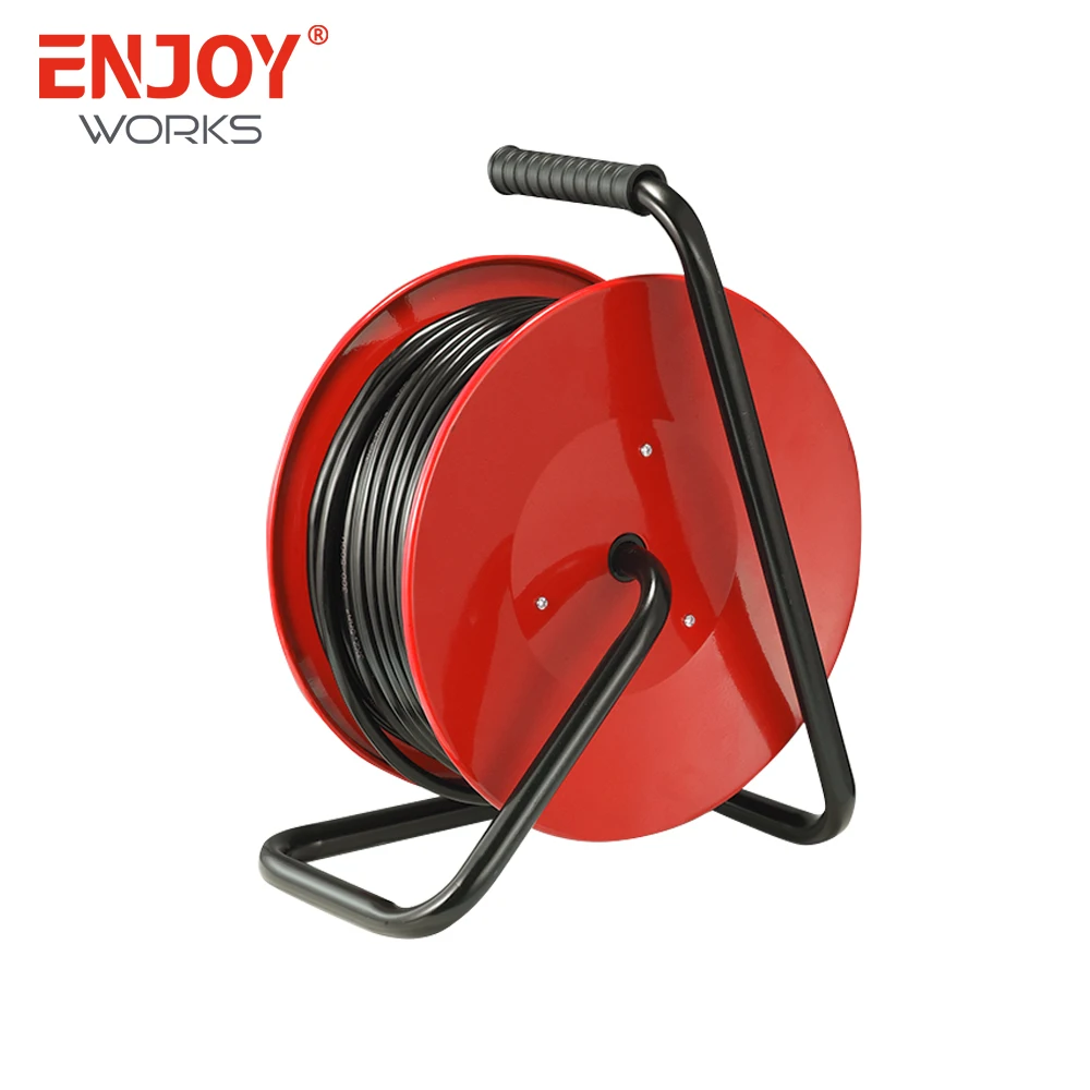 50M retractable Extension cable Reels industrial outdoor electric extension cables UK Italy Universal socket