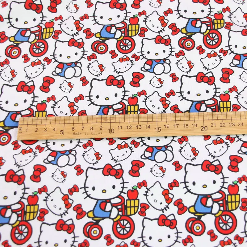 4 Way stretch Lycra Spandex Bamboo Jersey Knitted cotton print Fabric For T Shirt