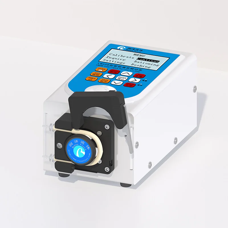 Runze Miniature LED Peristaltic Pump 30W Electric Power Source Liquid Metering Pharmaceutical Industry OEM Customizable