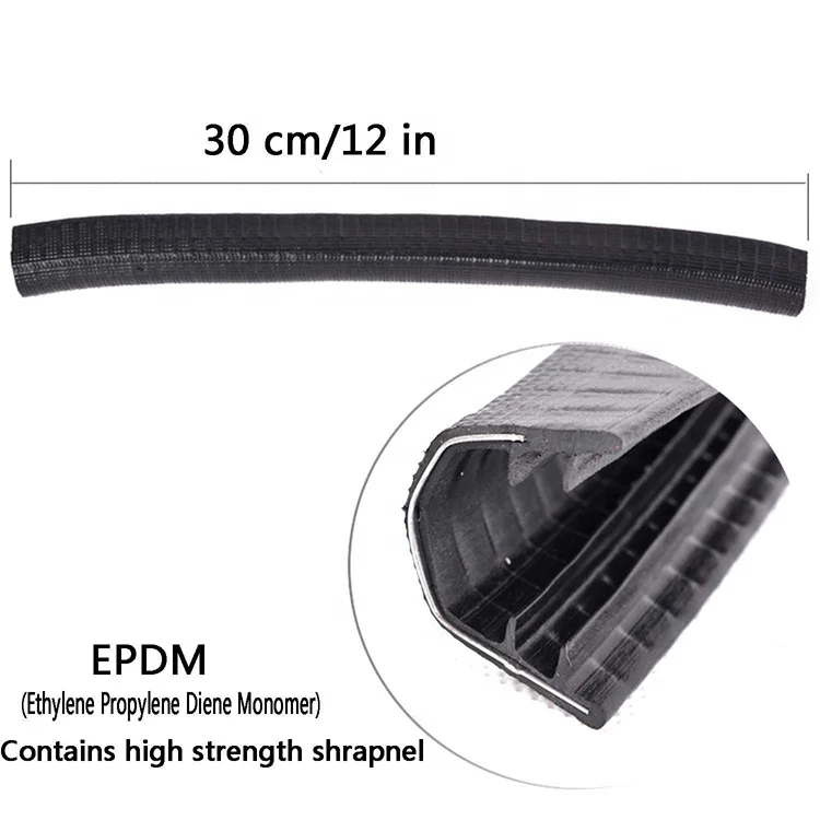 2 PCS 30MM  Durable Rubber Skateboard Accessories Deck Guards Protector Longboard Deck Edge Protection