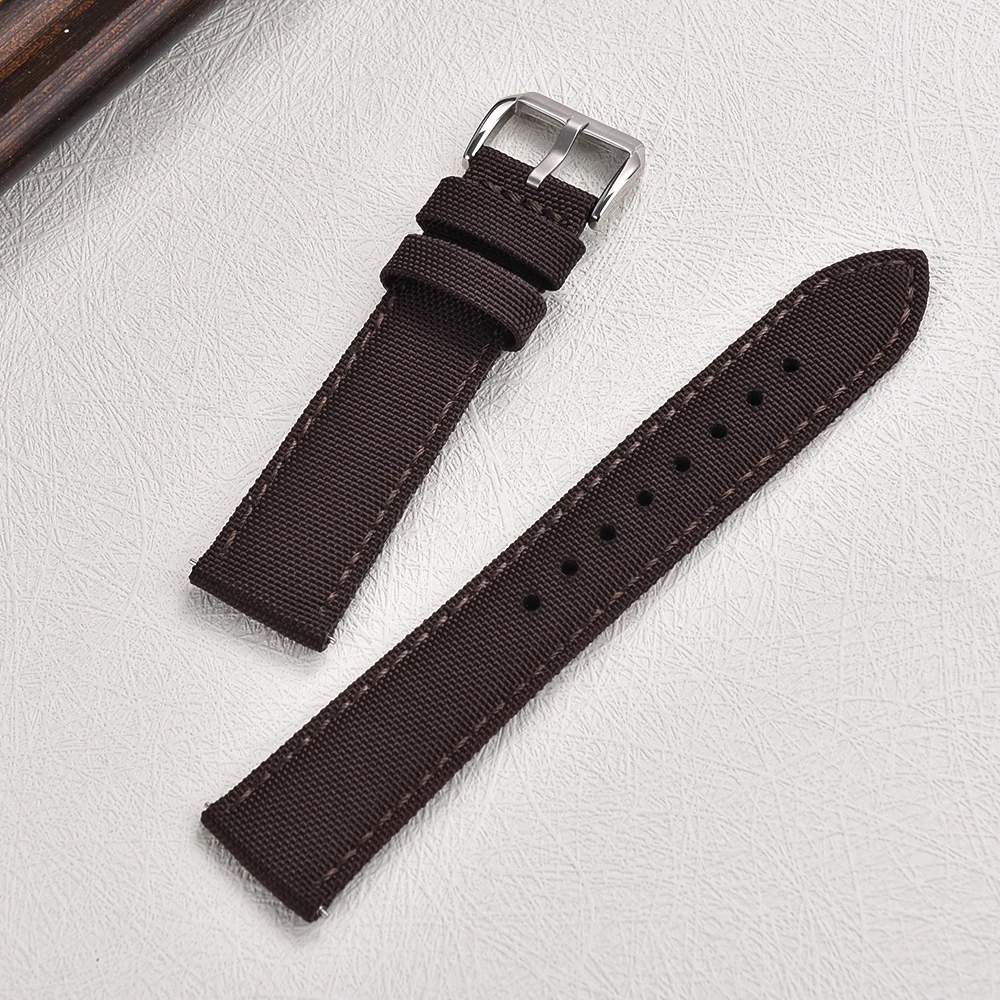 JUELONG 20mm 22mm Sport Fabric Watch Band Quick Release Waterproof Sailcloth Watch Strap