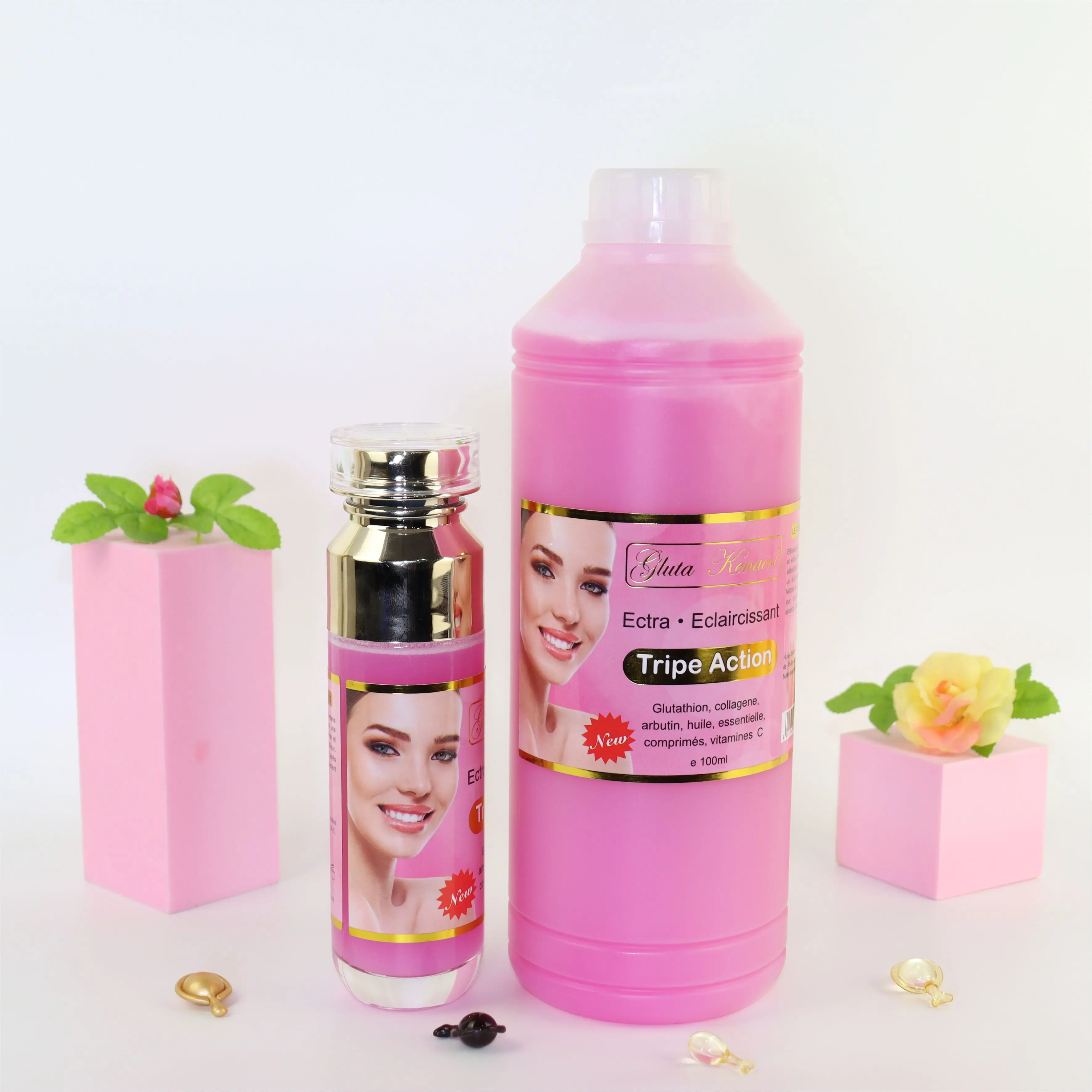 Best Whitening Own-Brand Face Serum Rich in vitamin C and collagen for dark skin Removing dark spots 1000ml Serum