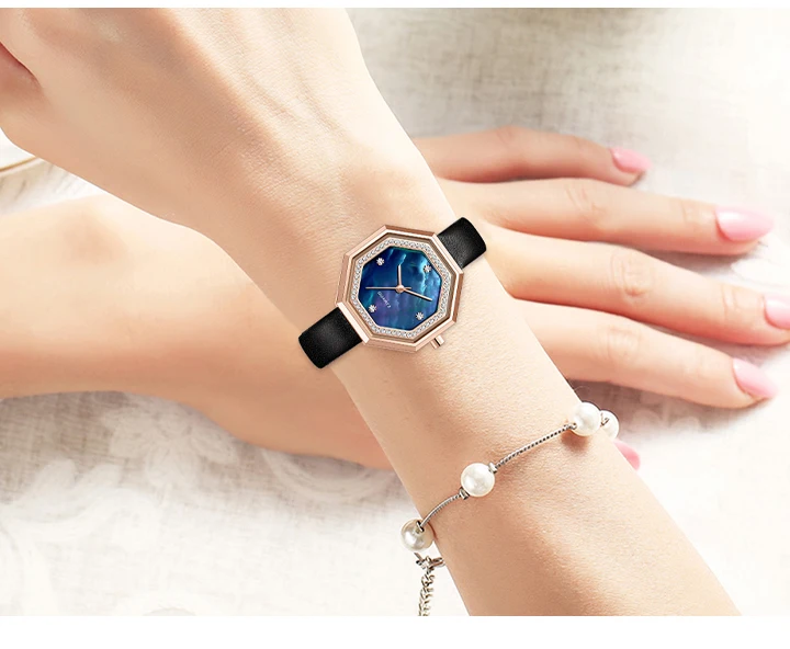 Women's Luxury Brand New Design Fancy Ladies Leather Wrist Watches